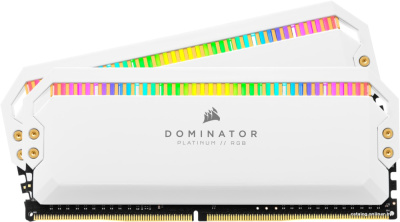 Оперативная память Corsair Dominator Platinum RGB 2x8ГБ DDR4 3600 МГц CMT16GX4M2C3600C18W  купить в интернет-магазине X-core.by