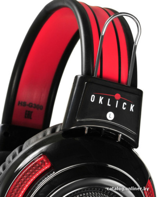 Купить наушники oklick hs-g300 armageddon (черный/красный) в интернет-магазине X-core.by
