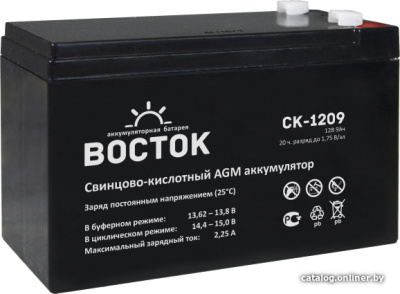 Купить аккумулятор для ибп восток ск-1209 (12в/9 а·ч) в интернет-магазине X-core.by