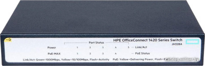 Купить коммутатор hp officeconnect 1420 5g poe+ switch [jh328a] в интернет-магазине X-core.by