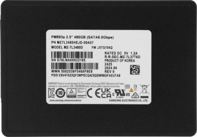 SSD Samsung PM893A 480GB MZ7L3480HEJD-00A07  купить в интернет-магазине X-core.by