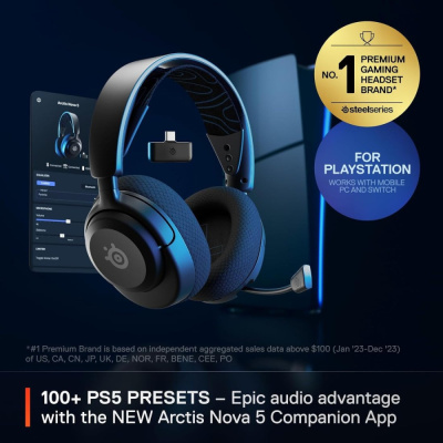 Купить наушники steelseries arctis nova 5p wireless (черный) в интернет-магазине X-core.by