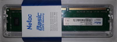 Оперативная память Netac Basic 4GB DDR3 PC3-12800 NTBSD3P16SP-04  купить в интернет-магазине X-core.by