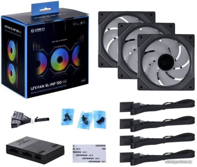 Набор вентиляторов с контроллером Lian Li Uni Fan SL Infinity 120 G99.12SLIN3B.R0  купить в интернет-магазине X-core.by