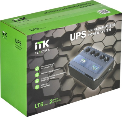 Купить источник бесперебойного питания itk elt5-800va-1-001 в интернет-магазине X-core.by