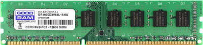 Оперативная память GOODRAM 8GB DDR3 PC3-12800 [GR1600D3V64L11/8G]  купить в интернет-магазине X-core.by