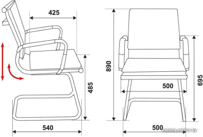 Купить кресло бюрократ ch-993-low-v/ivory в интернет-магазине X-core.by