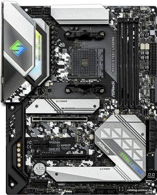 Материнская плата ASRock B550 Steel Legend  купить в интернет-магазине X-core.by