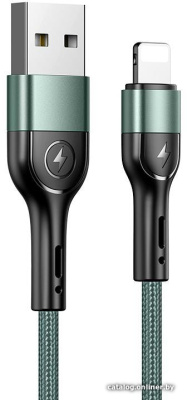 Купить кабель usams u55 lightning us-sj448 (зеленый) в интернет-магазине X-core.by