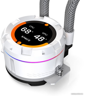 Жидкостное охлаждение для процессора ID-Cooling Space SL360 XE WHITE  купить в интернет-магазине X-core.by