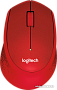 Мышь Logitech M330 Silent Plus (красный)