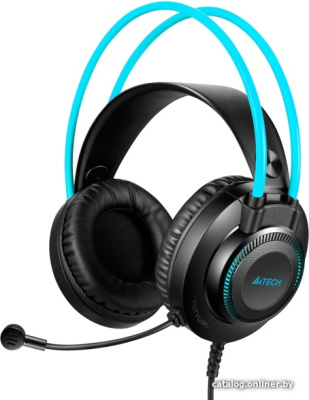 Купить наушники a4tech fstyler fh200u (черный/голубой) в интернет-магазине X-core.by