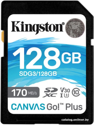 Купить карта памяти kingston canvas go! plus sdxc 128gb в интернет-магазине X-core.by