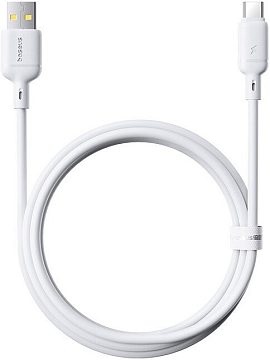 Кабель Baseus Silky Fast Charging Data Cable USB Type-A - USB Type-C 3A (2 м, белый)