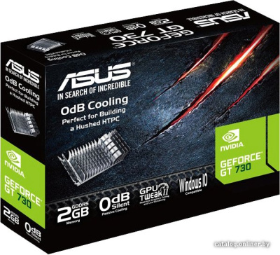 Видеокарта ASUS GeForce GT 730 2GB GDDR5 GT730-SL-2GD5-BRK  купить в интернет-магазине X-core.by