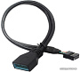 Кабель ExeGate USB 2.0 10 pin - 20 pin EX-CC-U3U2-0.3