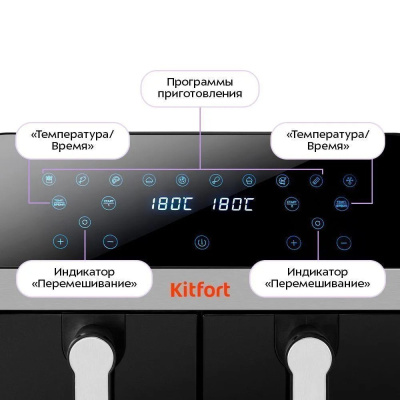 Аэрогриль (аэрофритюрница) Kitfort KT-2272  купить в интернет-магазине X-core.by
