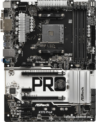 Материнская плата ASRock X370 Pro4  купить в интернет-магазине X-core.by