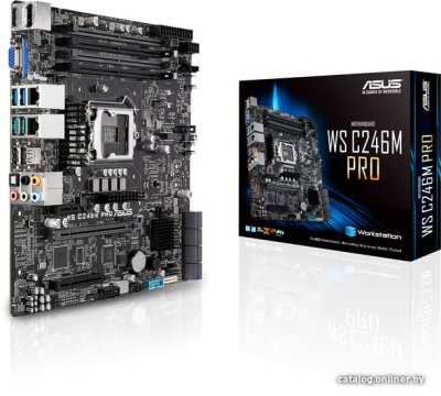 Материнская плата ASUS WS C246M PRO  купить в интернет-магазине X-core.by