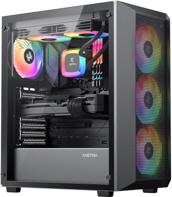 Корпус XASTRA A406 4ARGB (черный)  купить в интернет-магазине X-core.by