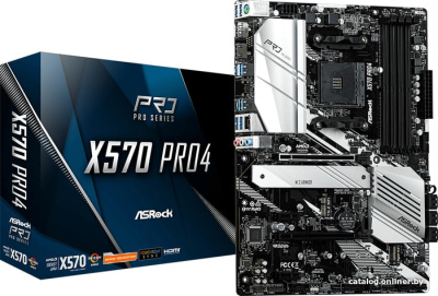 Материнская плата ASRock X570 Pro4  купить в интернет-магазине X-core.by