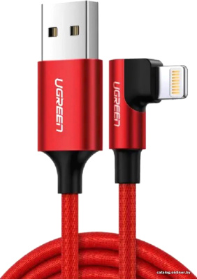 Купить кабель ugreen us299 60555 usb type-a - lightning (1 м, красный) в интернет-магазине X-core.by