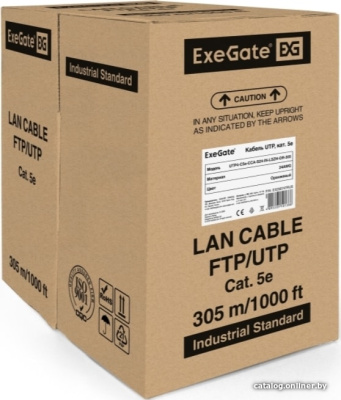 Купить кабель exegate utp4-c5e-cca-s24-in-lszh-or-305 utp в интернет-магазине X-core.by
