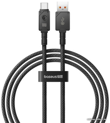 Купить кабель baseus unbreakable series usb type-a - usb type-c (1 м, черный) в интернет-магазине X-core.by