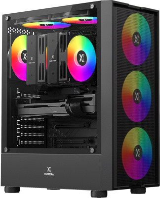 Корпус XASTRA A301 4FRGB (черный)  купить в интернет-магазине X-core.by