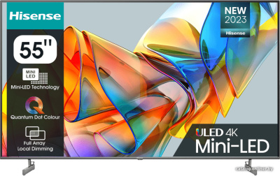 Купить miniled телевизор hisense 55u6kq в интернет-магазине X-core.by