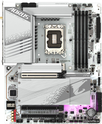Материнская плата Gigabyte Z790 Aorus Elite AX Ice  купить в интернет-магазине X-core.by