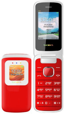 Купить кнопочный телефон texet tm-325 (гранатовый) в интернет-магазине X-core.by