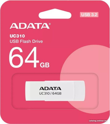 USB Flash ADATA UC310-64G-RWH 64GB (белый)  купить в интернет-магазине X-core.by
