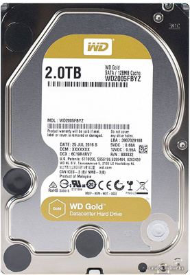 Жесткий диск WD Gold 2TB [WD2005FBYZ] купить в интернет-магазине X-core.by