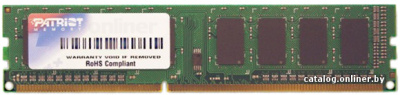 Оперативная память Patriot 4GB DDR3 PC3-12800 (PSD34G16002)  купить в интернет-магазине X-core.by