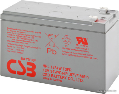 Купить аккумулятор для ибп csb battery hrl1234w f2 (12в/9 а·ч) в интернет-магазине X-core.by
