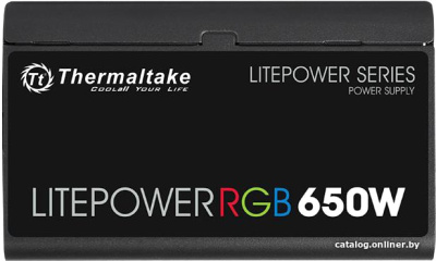 Блок питания Thermaltake Litepower RGB 650W LTP-650AL2NK  купить в интернет-магазине X-core.by