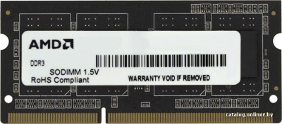 Оперативная память AMD Radeon Value 2GB DDR3 SO-DIMM PC3-10600 (R332G1339S1S-UO)  купить в интернет-магазине X-core.by