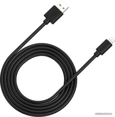 Купить кабель canyon cns-mfic12b usb type-a - lightning (2 м, черный) в интернет-магазине X-core.by