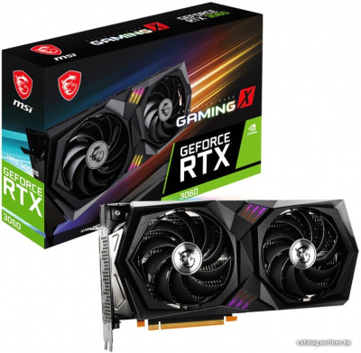 Видеокарта MSI GeForce RTX 3060 Gaming X 12G  купить в интернет-магазине X-core.by