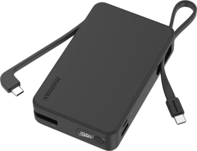 Купить внешний аккумулятор momax 1-power vital+ built-in usb-c ip139 20000mah (черный) в интернет-магазине X-core.by