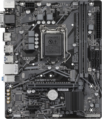 Материнская плата Gigabyte H410M H V2 (rev. 2.0)  купить в интернет-магазине X-core.by