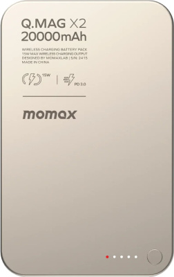 Купить внешний аккумулятор momax q.mag x2 magnetic ip133 20000mah (титановый) в интернет-магазине X-core.by