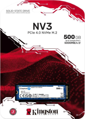 SSD Kingston NV3 500GB SNV3S/500G  купить в интернет-магазине X-core.by