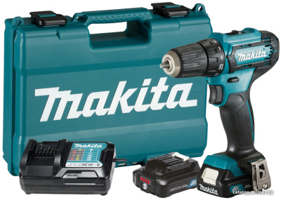 Дрель-шуруповерт Makita DF333DWAE (с 2-мя АКБ, кейс)