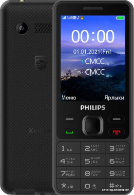 Купить мобильный телефон philips xenium e185 (черный) в интернет-магазине X-core.by