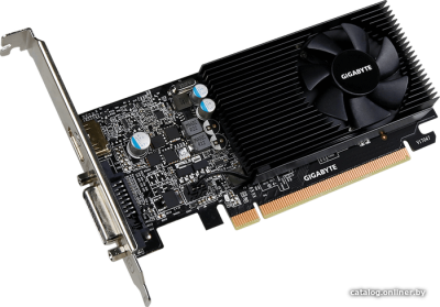 Видеокарта Gigabyte GeForce GT 1030 Low Profile 2GB [GV-N1030D5-2GL]  купить в интернет-магазине X-core.by