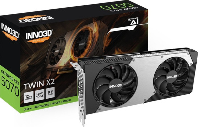 Видеокарта Inno3D GeForce RTX 5070 Twin X2 N50702-12D7-195064N  купить в интернет-магазине X-core.by