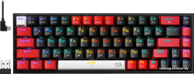 Купить клавиатура redragon castor pro (черный/красный) в интернет-магазине X-core.by