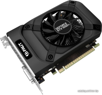 Видеокарта Palit GeForce GTX 1050 Ti StormX 4GB GDDR5 [NE5105T018G1-1070F]  купить в интернет-магазине X-core.by